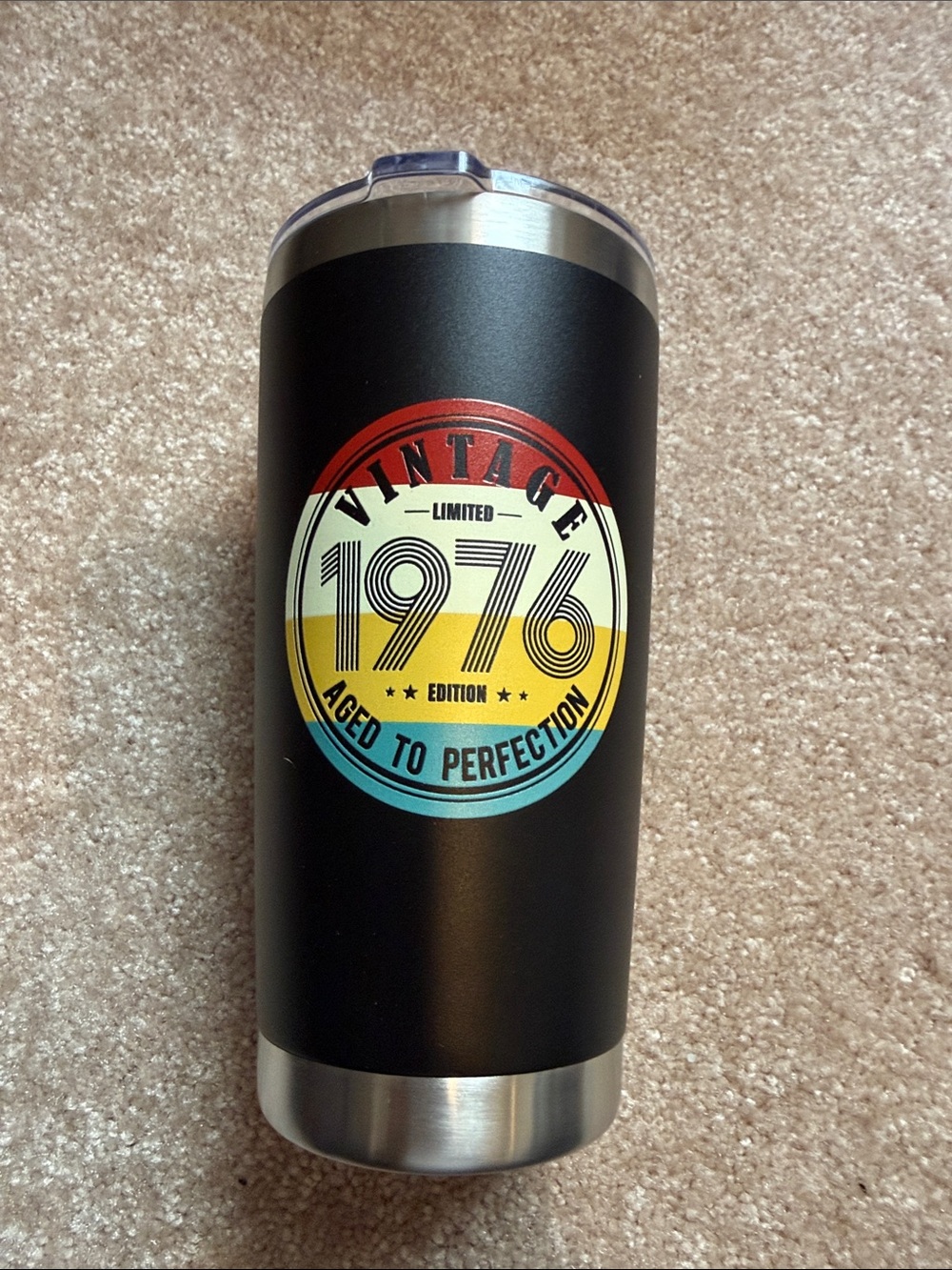 Insulated tumbler celebrating 1976
